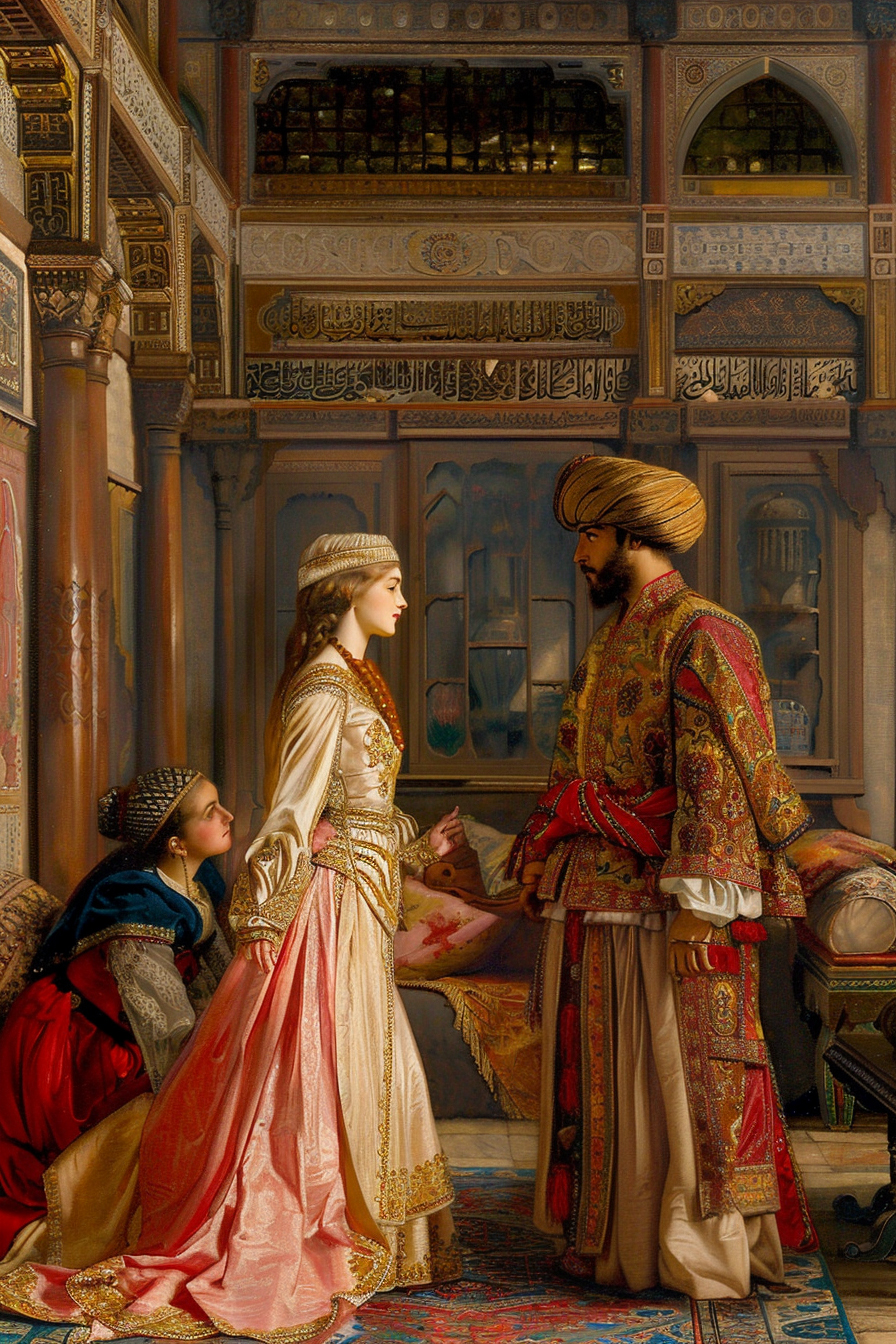 L'enlèvement au sérail - Pacha Selim et sa captive Constance