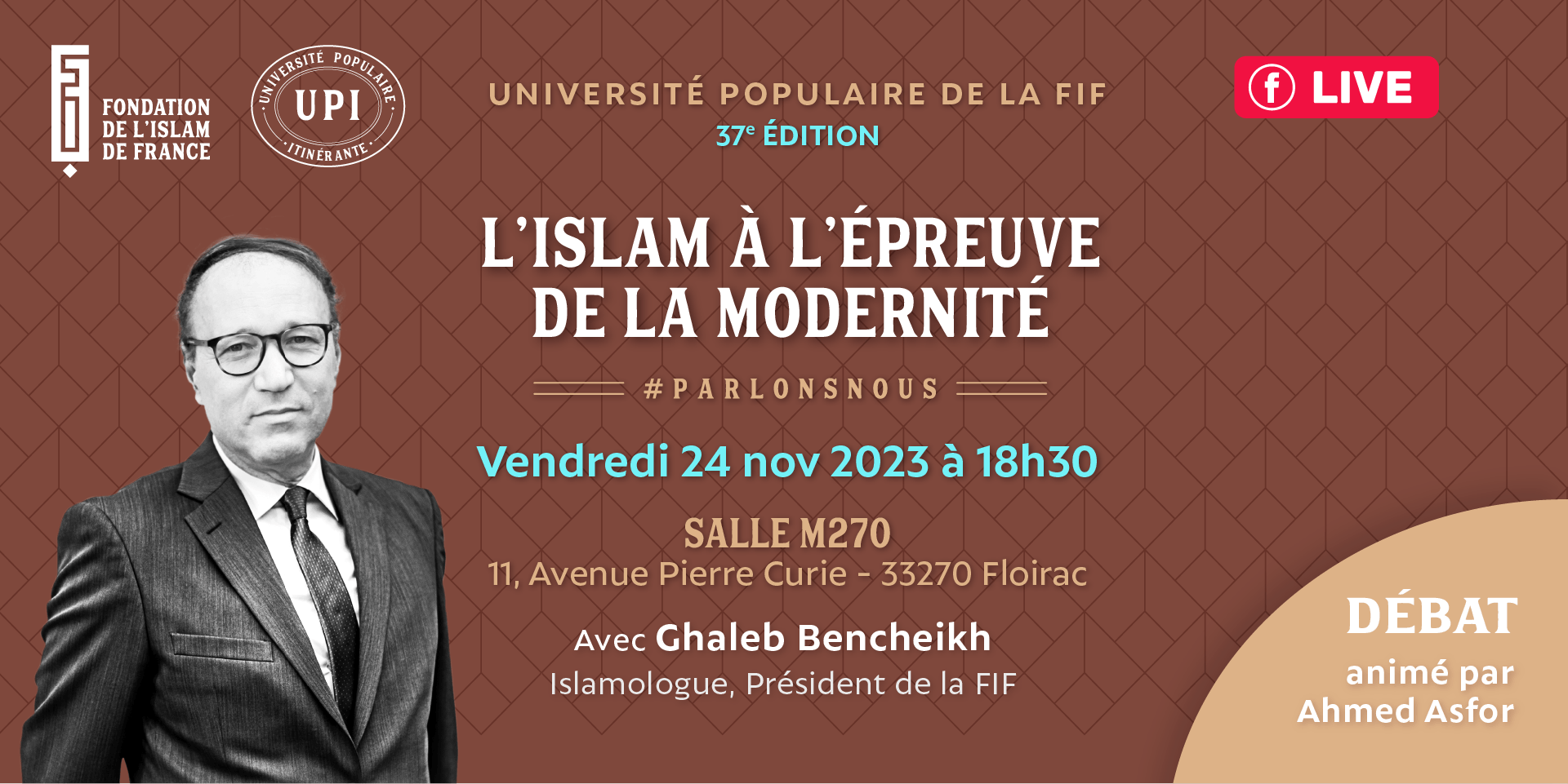 Article-UPI37-24nov23 L'islam à l'épreuve de la modernité, avec Ghaleb Bencheikh