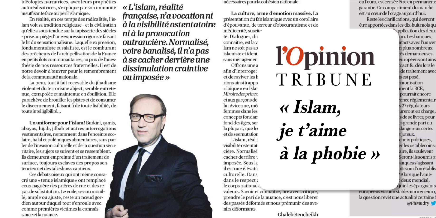 Tribune Islam, je t'aime à la phobie-100 Tribune Islam, je t'aime à la phobie-100